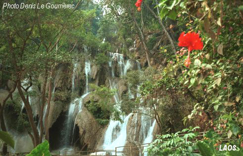 waterfall laos