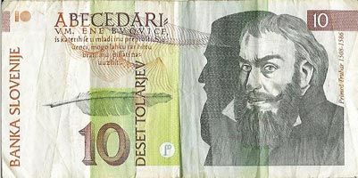 10 tolarjev - deset tolarjev - banka slovenije