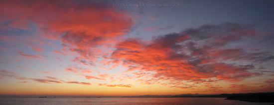 panorama sunset la mora catalonia