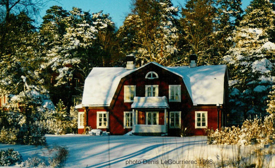 typical traditional swedish house