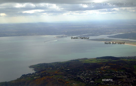 dublin bay from above